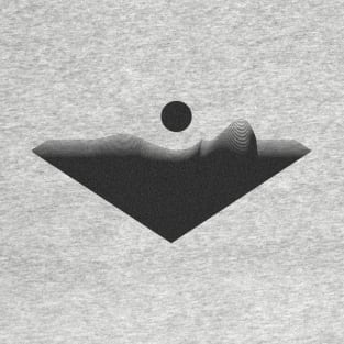 Geometric minimalist abstract design - 'The Wave' T-Shirt